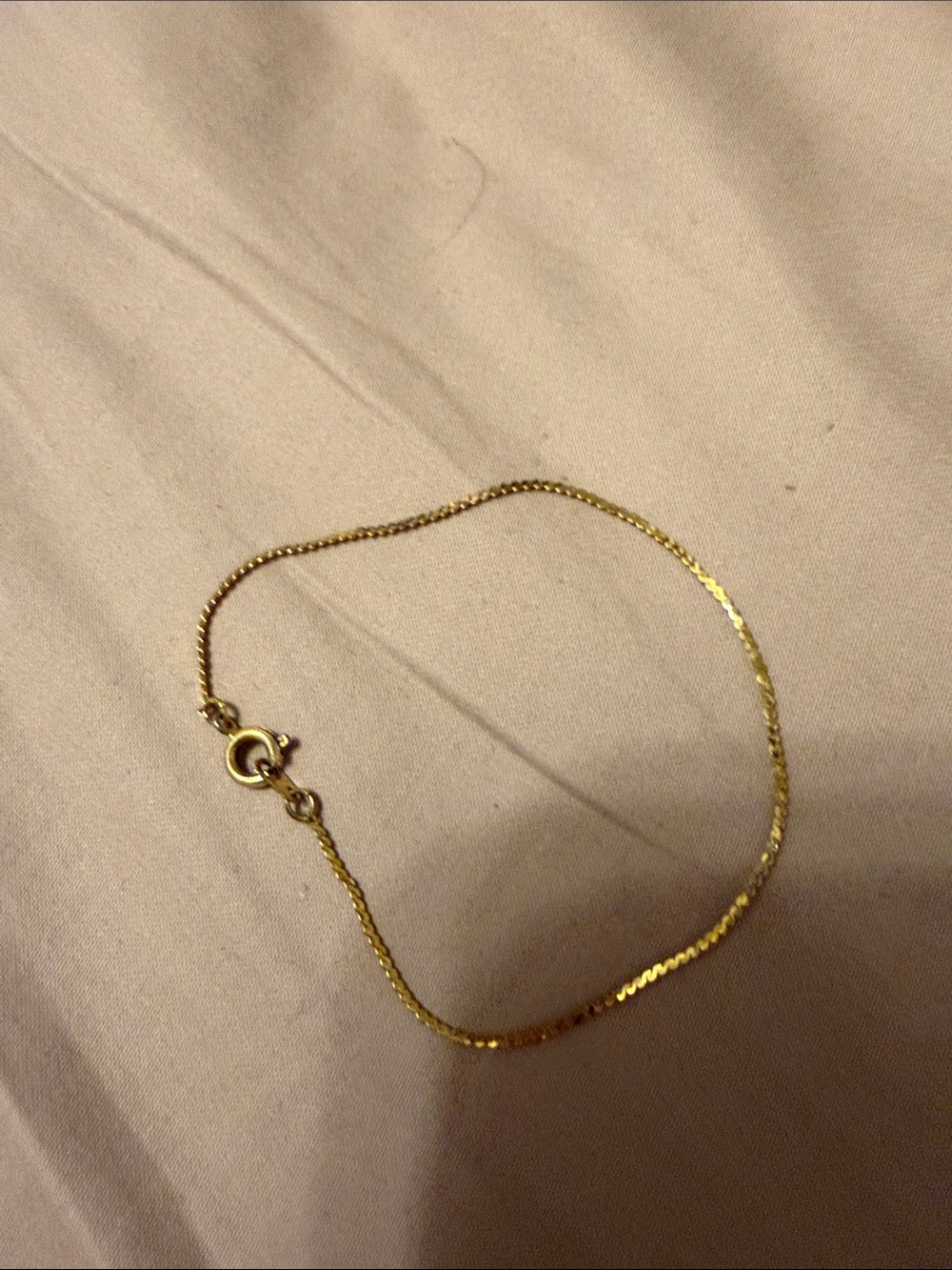 Delicate Gold-Tone Girl’s Chain Bracelet